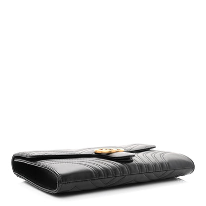 Gucci Calfskin Matelasse GG Marmont Clutch Black 4 of 11
