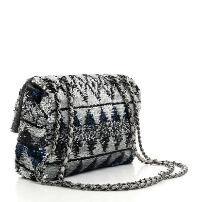 Chanel Sequin Mini Rectangular Flap Blue Multicolor 2 of 10
