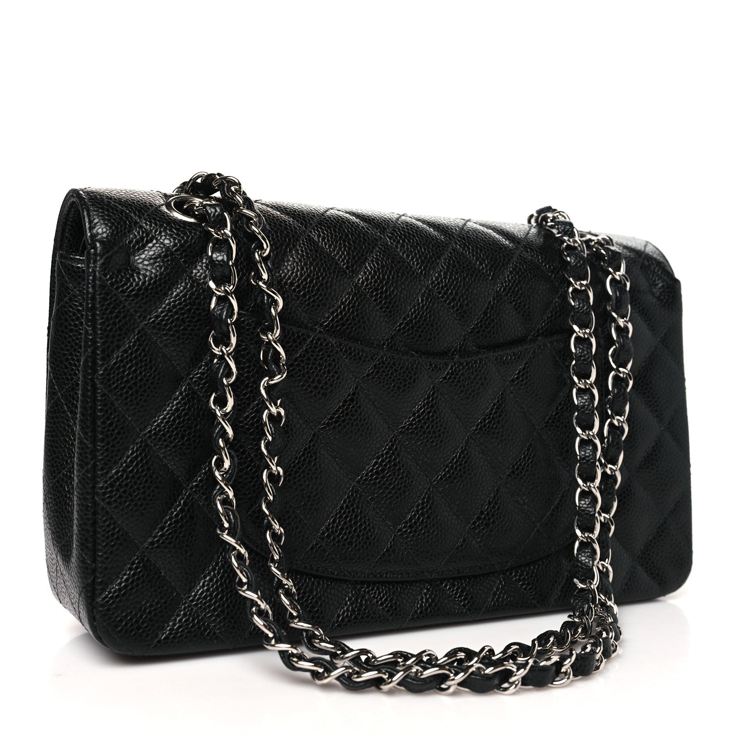 Chanel Caviar Quilted Medium Double Flap Black 3 of 10