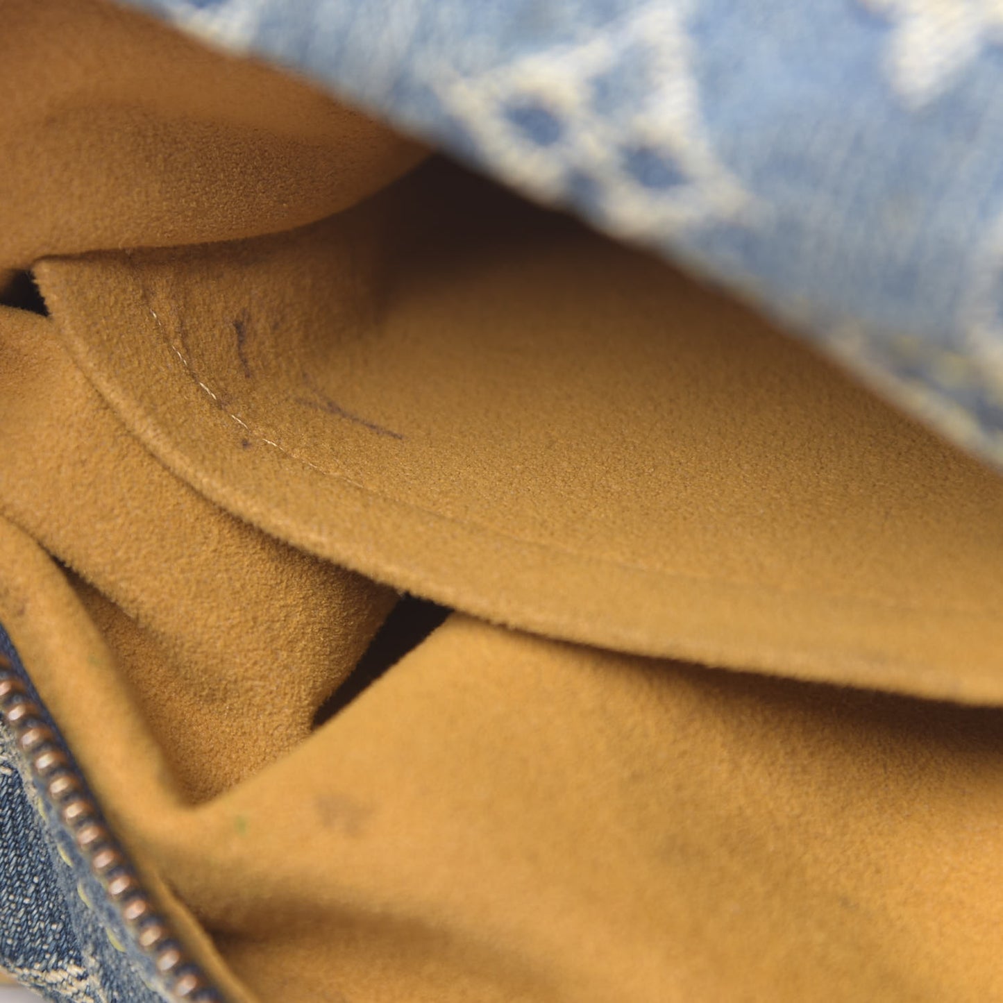Monogram Denim Baggy PM Blue