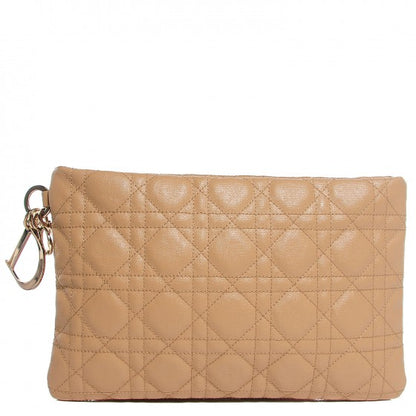 Christian Dior Coated Canvas Panarea Medium Flat Pouch Natural 1 of 16