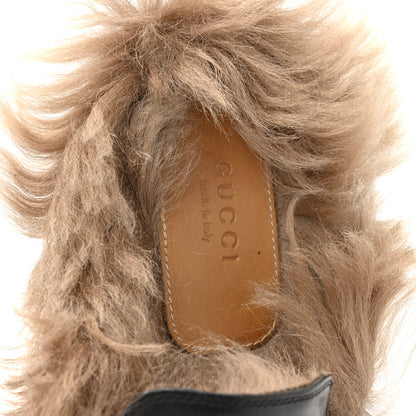 Gucci Calfskin Fur Womens Princetown Slippers 40.5 Black 8 of 8