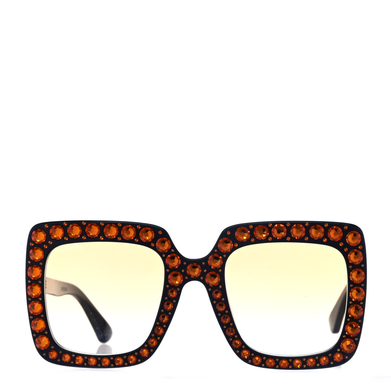 Gucci Acetate Crystal Oversize Sunglasses GG0148S Blue 2 of 8