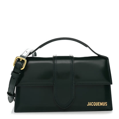 Jacquemus Glazed Calfskin Le Grand Bambino Dark Green 1 of 9
