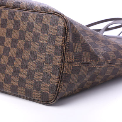 Louis Vuitton Damier Ebene Neo Neverfull MM Rose Ballerine 7 of 11