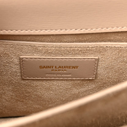 Saint Laurent Calfskin Medium Monogram Sunset Dark Beige 7 of 12