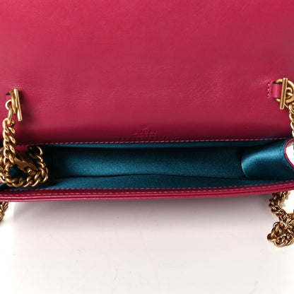 Gucci Velvet Matelasse Love Embroidered GG Marmont Mini Bag Light Raspberry Rose 4 of 6