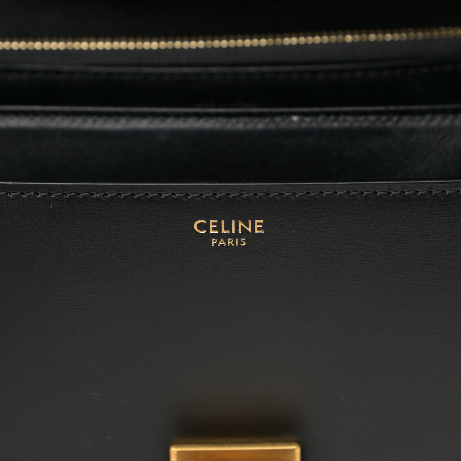 Celine Box Calfskin Medium Classic Box Flap Bag Black 6 of 14
