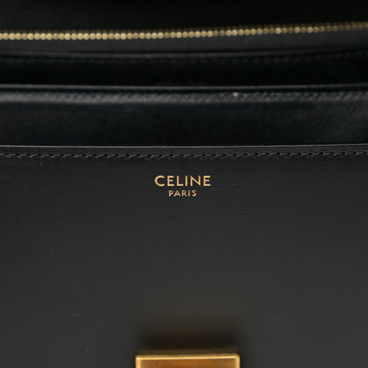 Celine Box Calfskin Medium Classic Box Flap Bag Black 6 of 14