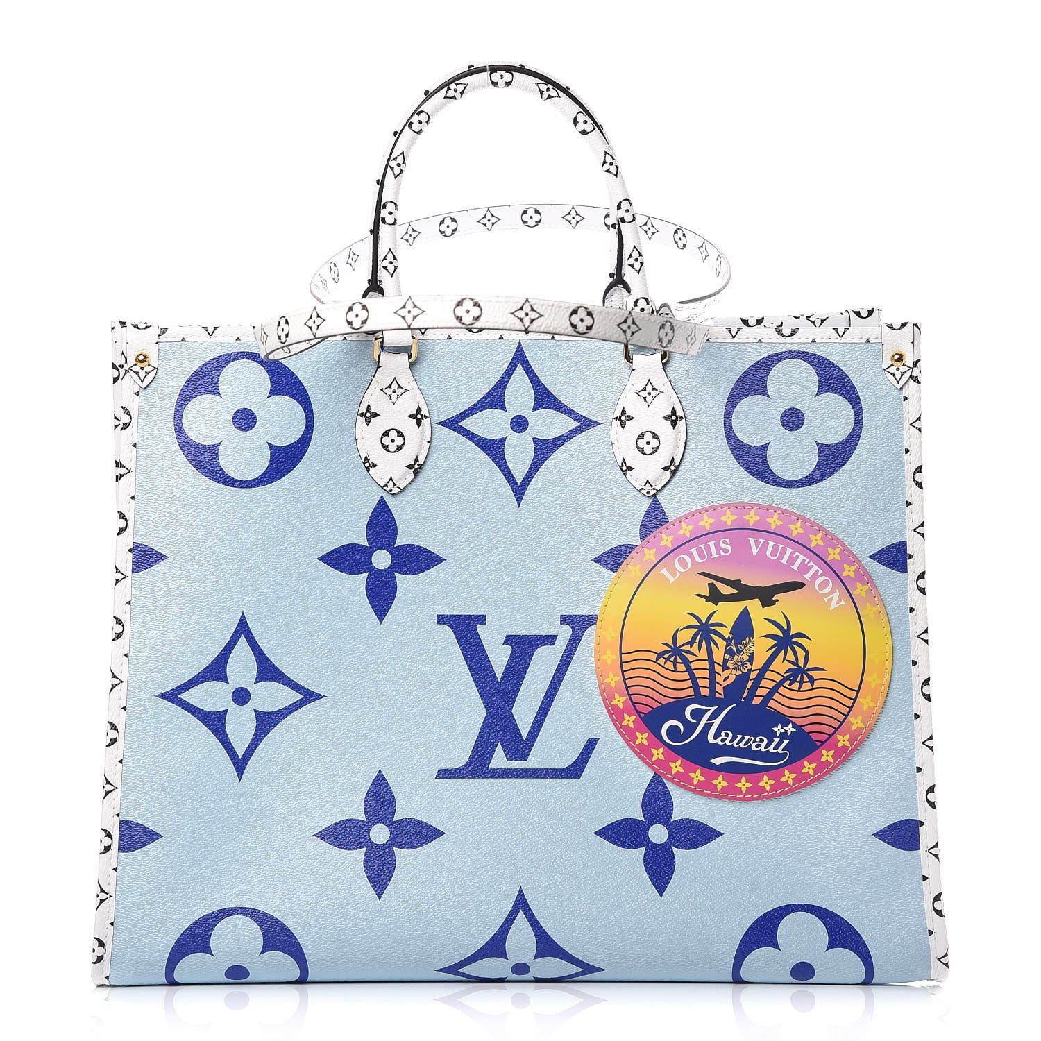 Louis Vuitton Monogram Giant Hawaii Onthego Blue 1 of 10
