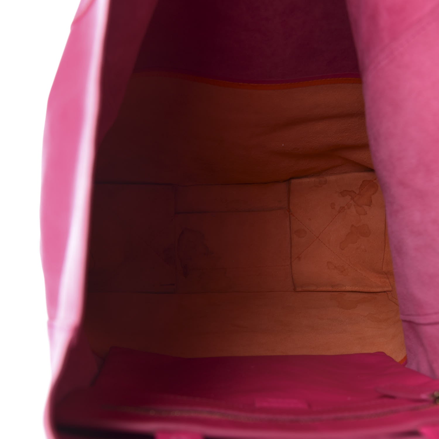 Celine Lambskin Vertical Bi-Color Cabas Hibiscus 5 of 13