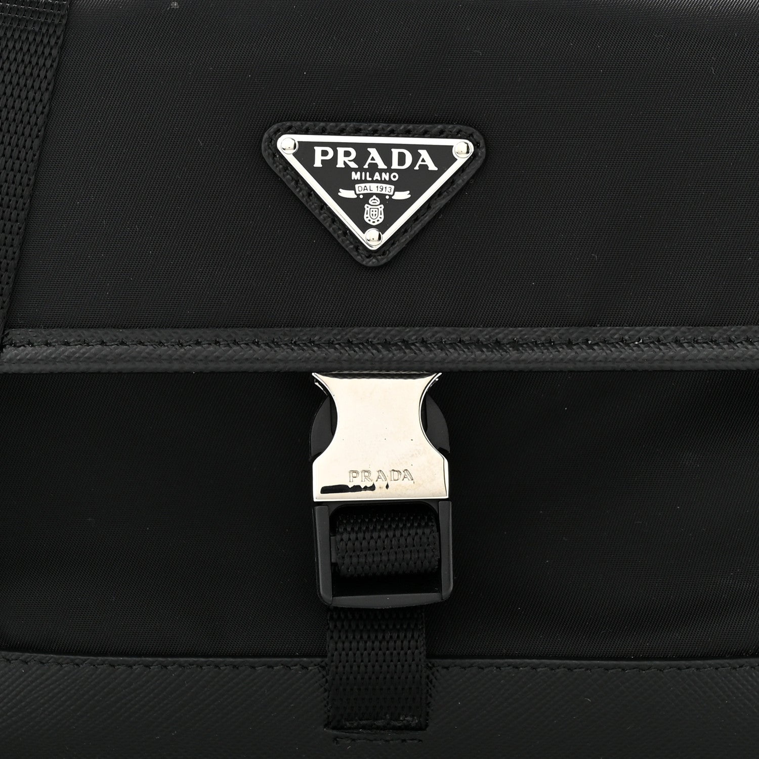 Prada Re-Nylon Saffiano Smartphone Case Crossbody Black 7 of 11