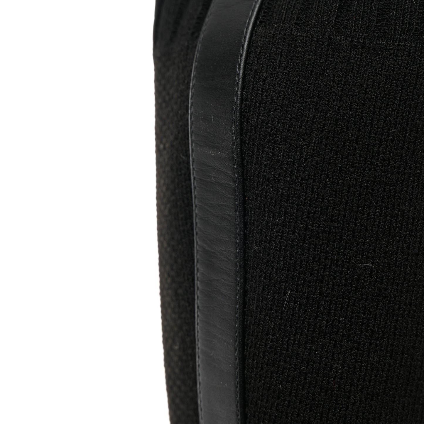 Knit Calfskin Fontaine 60 Boots 36.5 Black