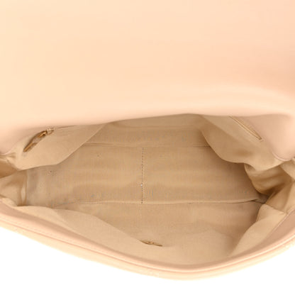 Chanel Lambskin Quilted Large Chanel 19 Flap Beige 5 of 10