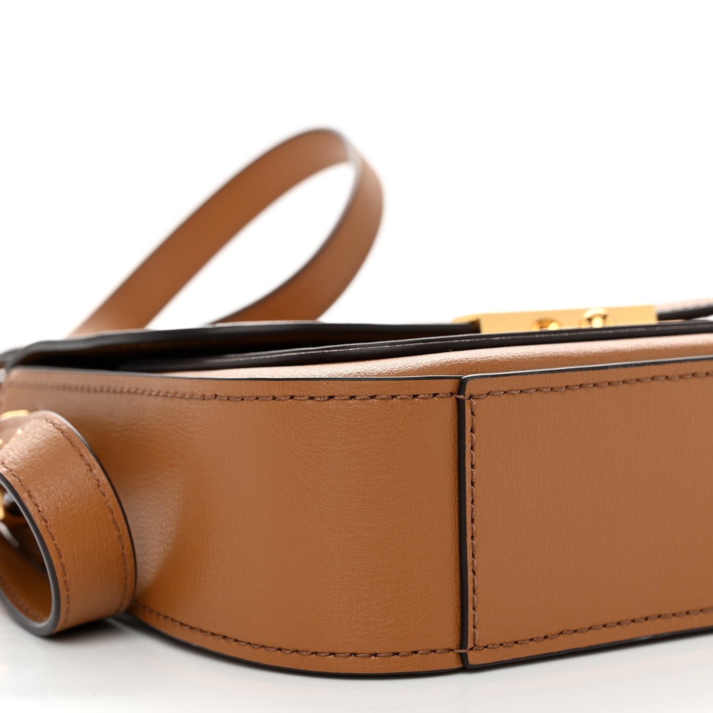Calfskin Mini Rider Top Handle Brown