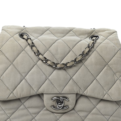Chanel Lambskin Quilted Large 3 Flap Grey 10 of 10
