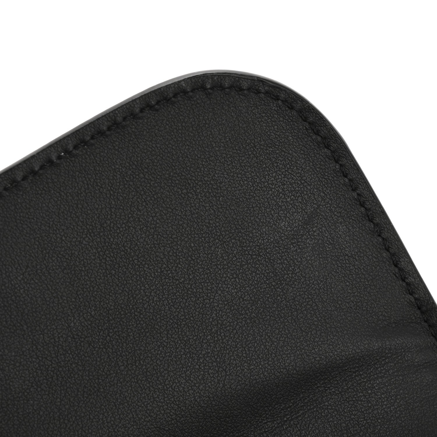 Burberry Grainy Calfskin Buckle Detail Flap Wallet Black 9 of 11