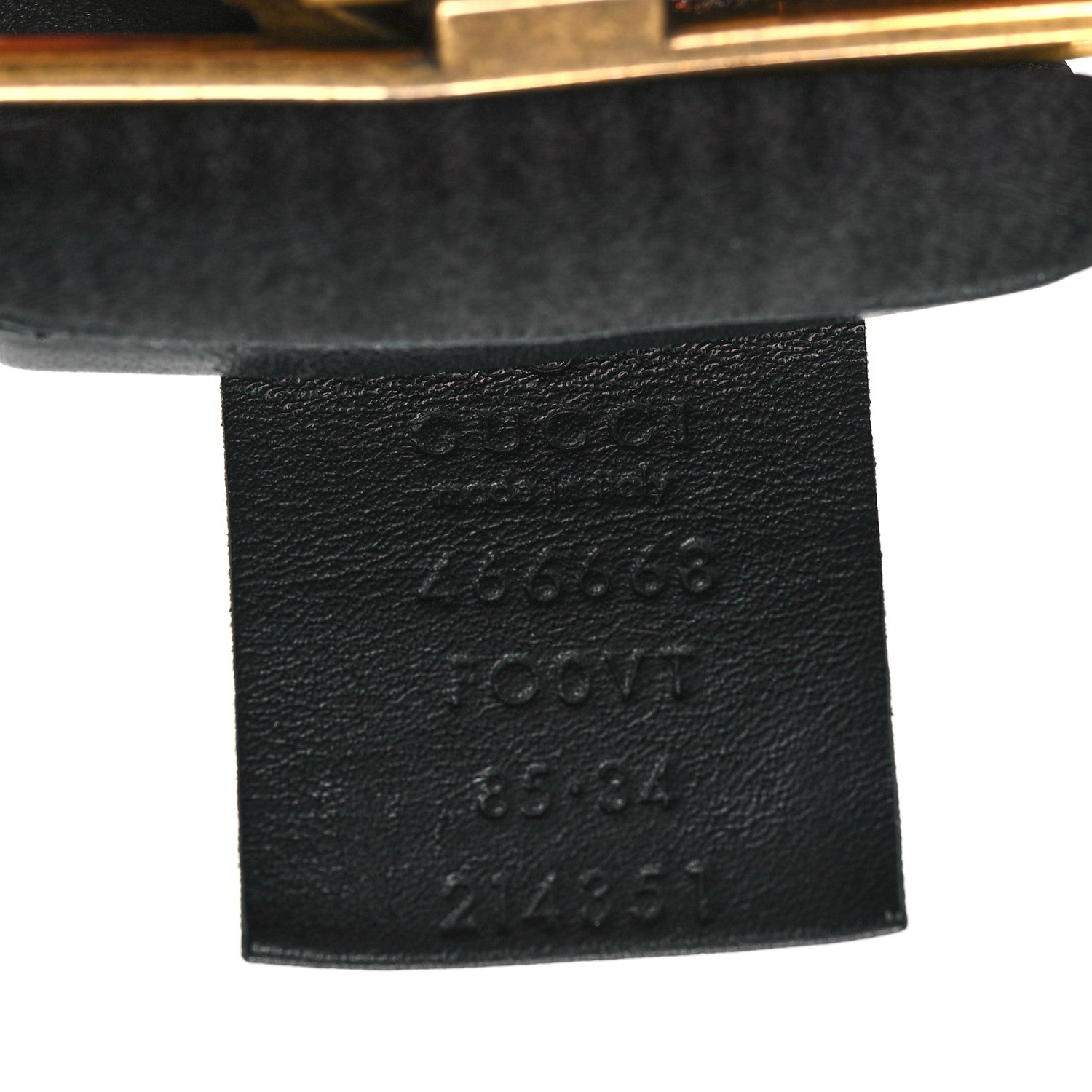 Gucci Satin Fox Head Buckle Belt 85 34 Black 3 of 3