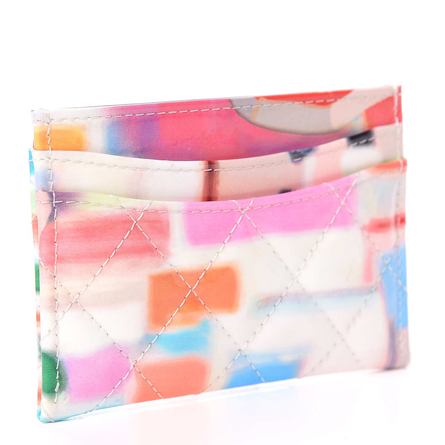 Chanel Patent Printed Quilted Card Holder Multicolor 3 of 9