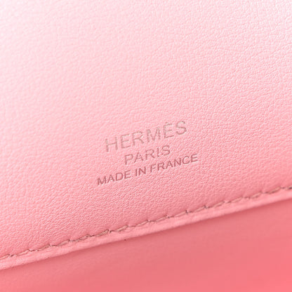 Hermes Swift Kelly Cut Clutch Pochette Rose Sakura 5 of 10