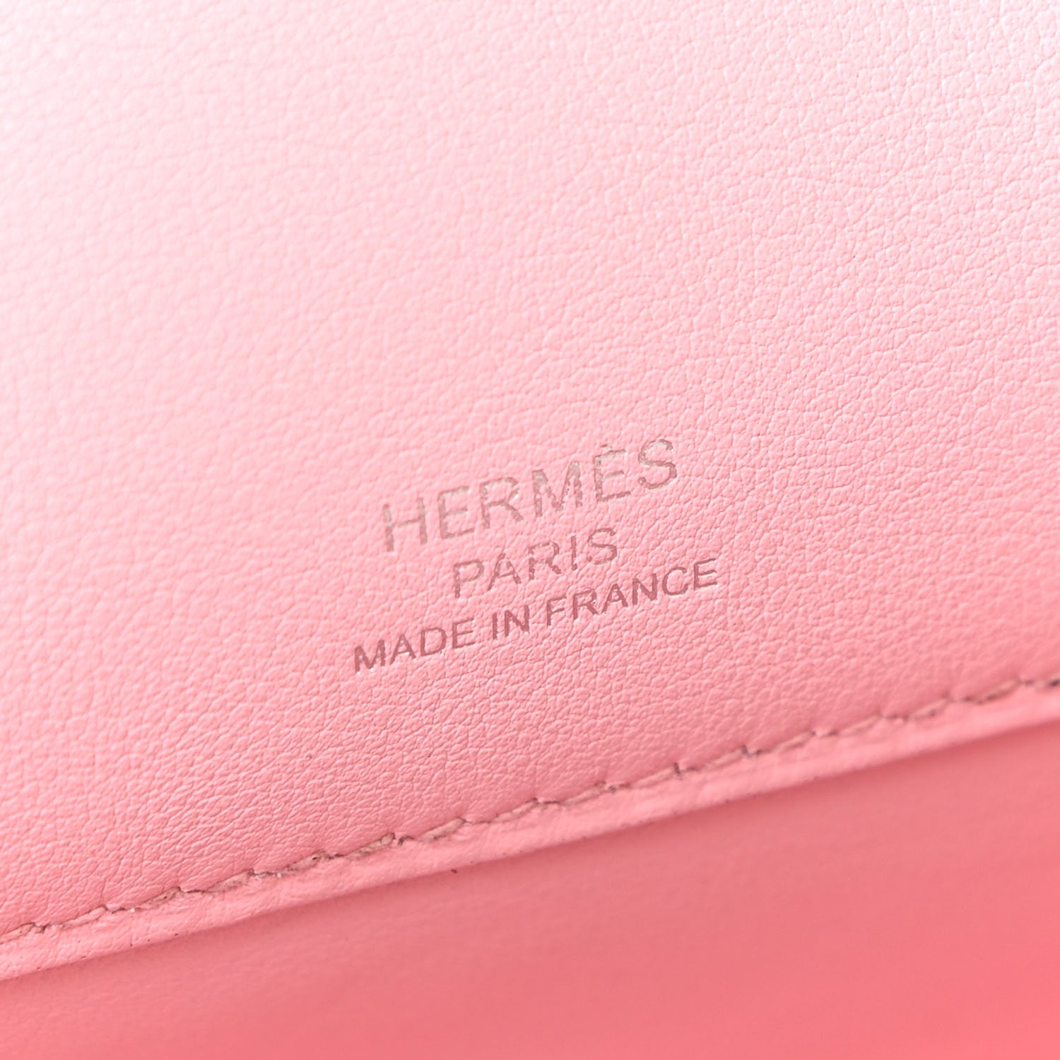 Hermes Swift Kelly Cut Clutch Pochette Rose Sakura 9 of 19