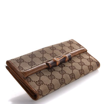 Gucci Monogram Bamboo Wallet Brown 4 of 13