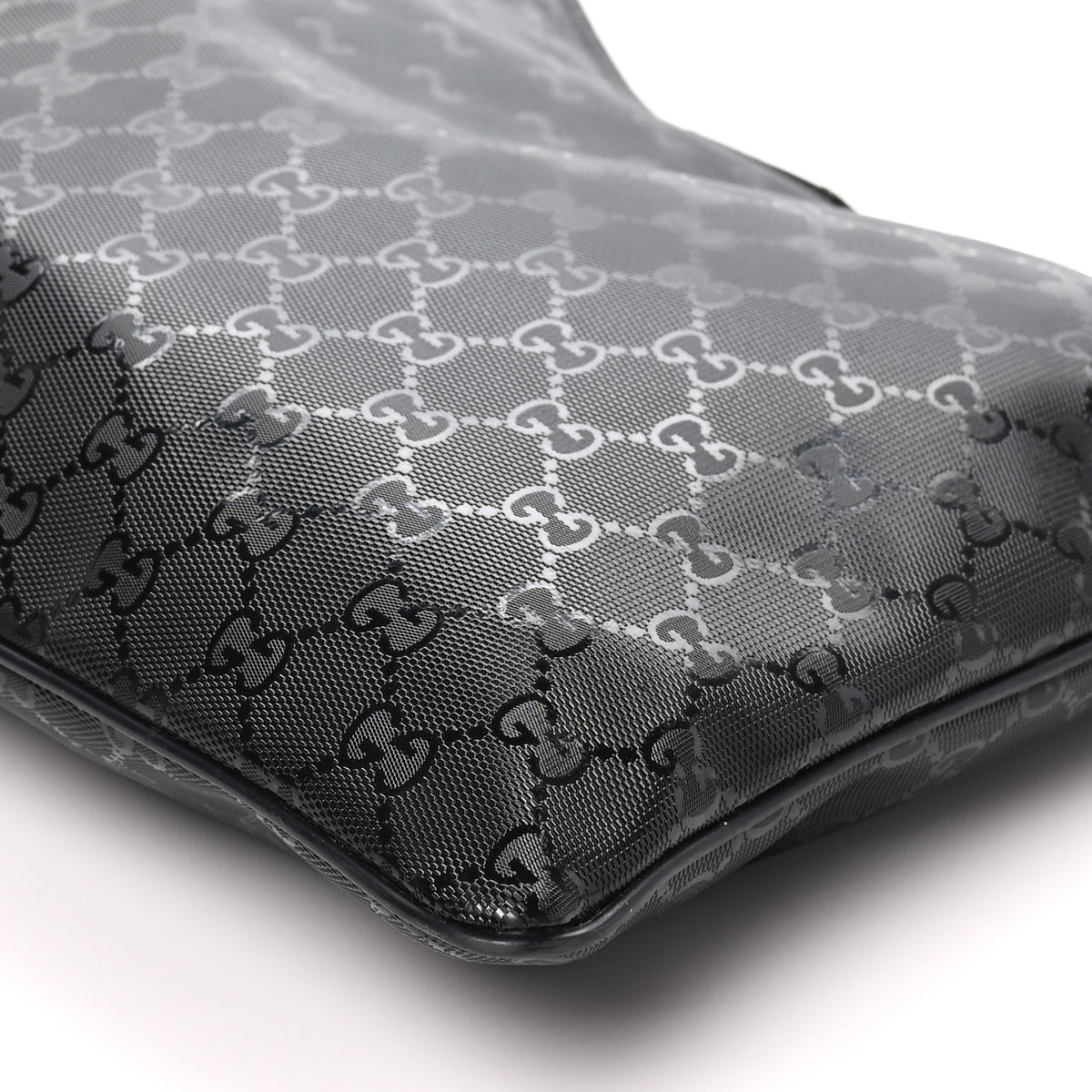 Imprime Monogram Medium Flat Messenger Bag Black