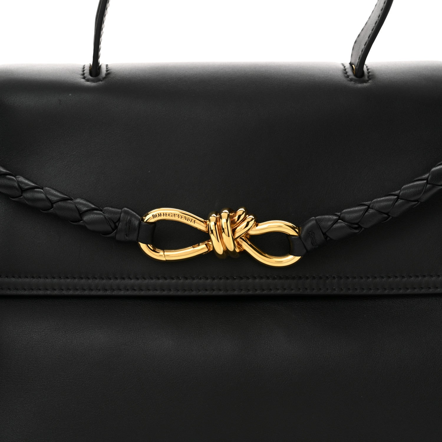 Bottega Veneta Silky Calfskin Medium Ciao Ciao Black 8 of 10