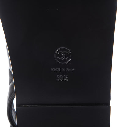Chanel Lambskin Velcro Dad Sandals 39.5 Black 8 of 10