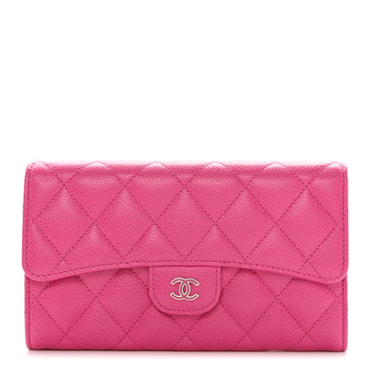 Chanel Caviar Quilted Medium Flap Wallet Pink 1 of 8