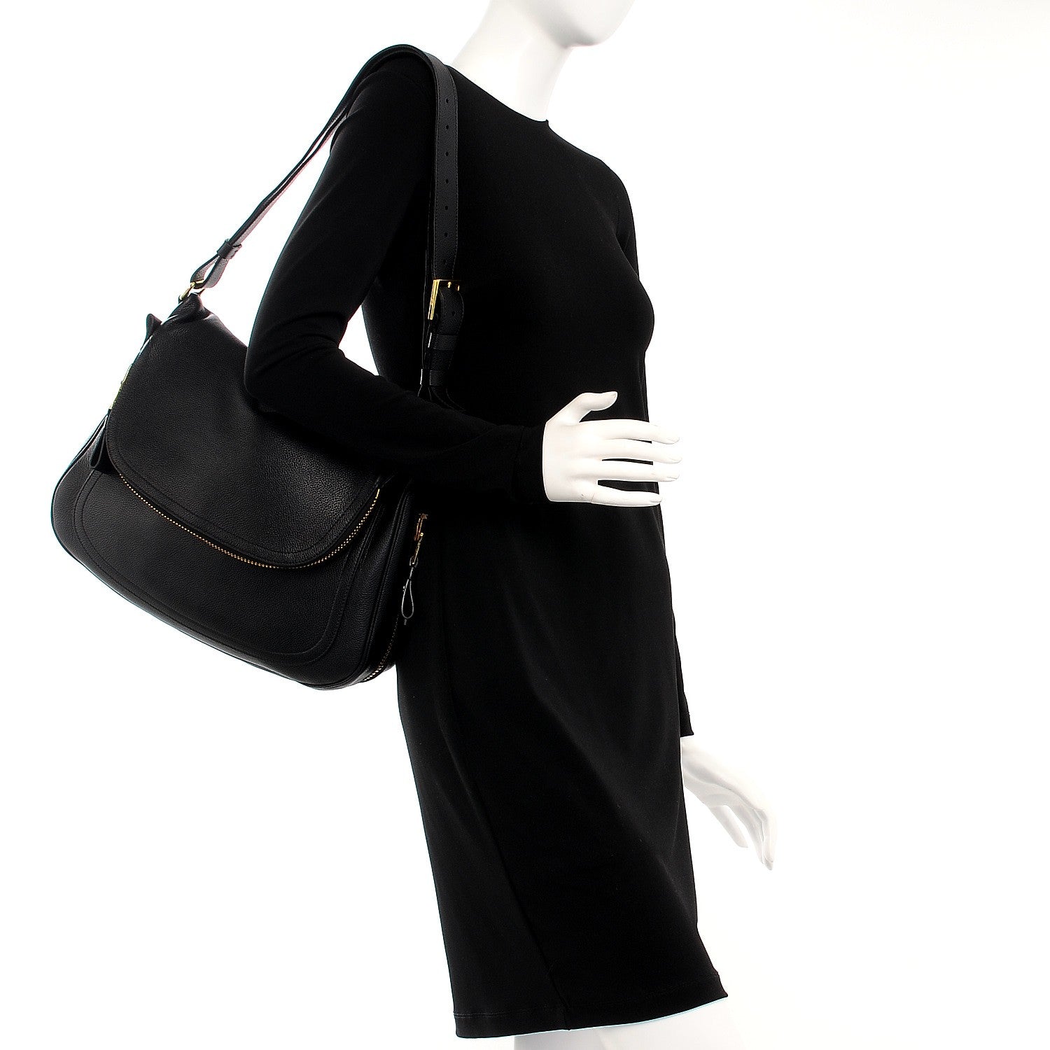 Tom Ford Pebbled Calfskin Large Jennifer Black 2 of 6