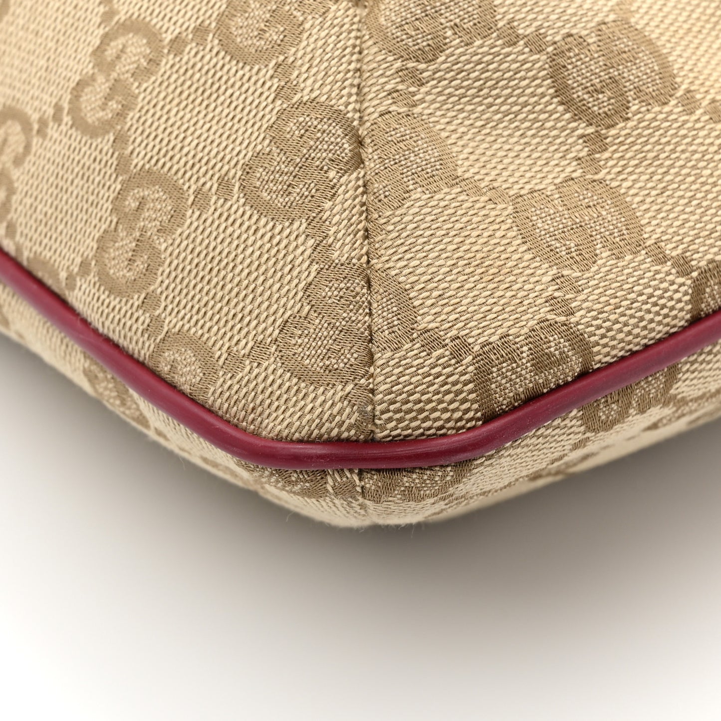 Monogram Web Small Flat Messenger Crossbody Pink Gold