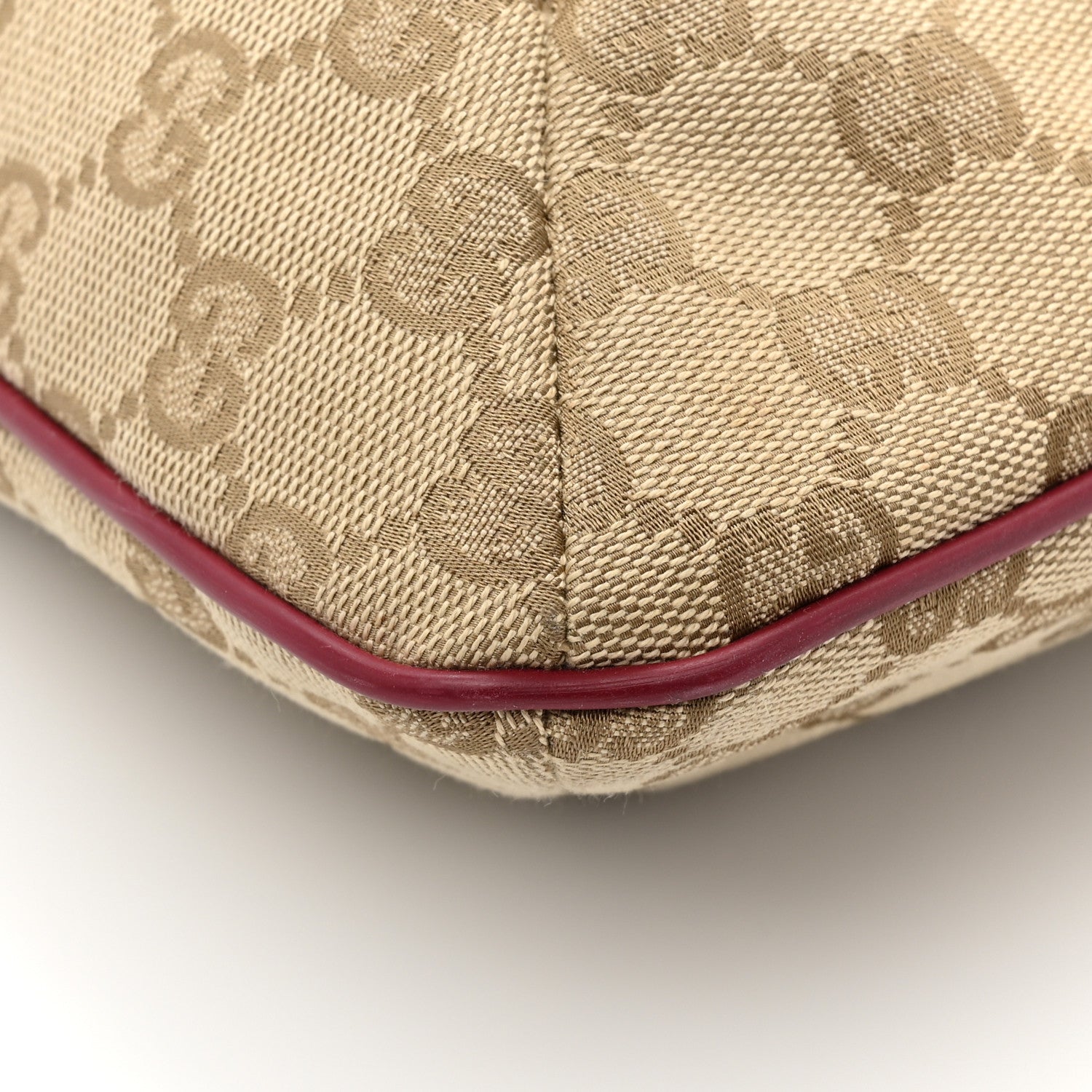 Gucci Monogram Web Small Flat Messenger Crossbody Pink Gold 14 of 14