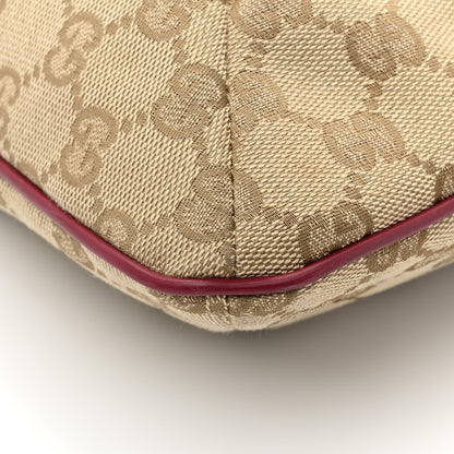 Gucci Monogram Web Small Flat Messenger Crossbody Pink Gold 14 of 14