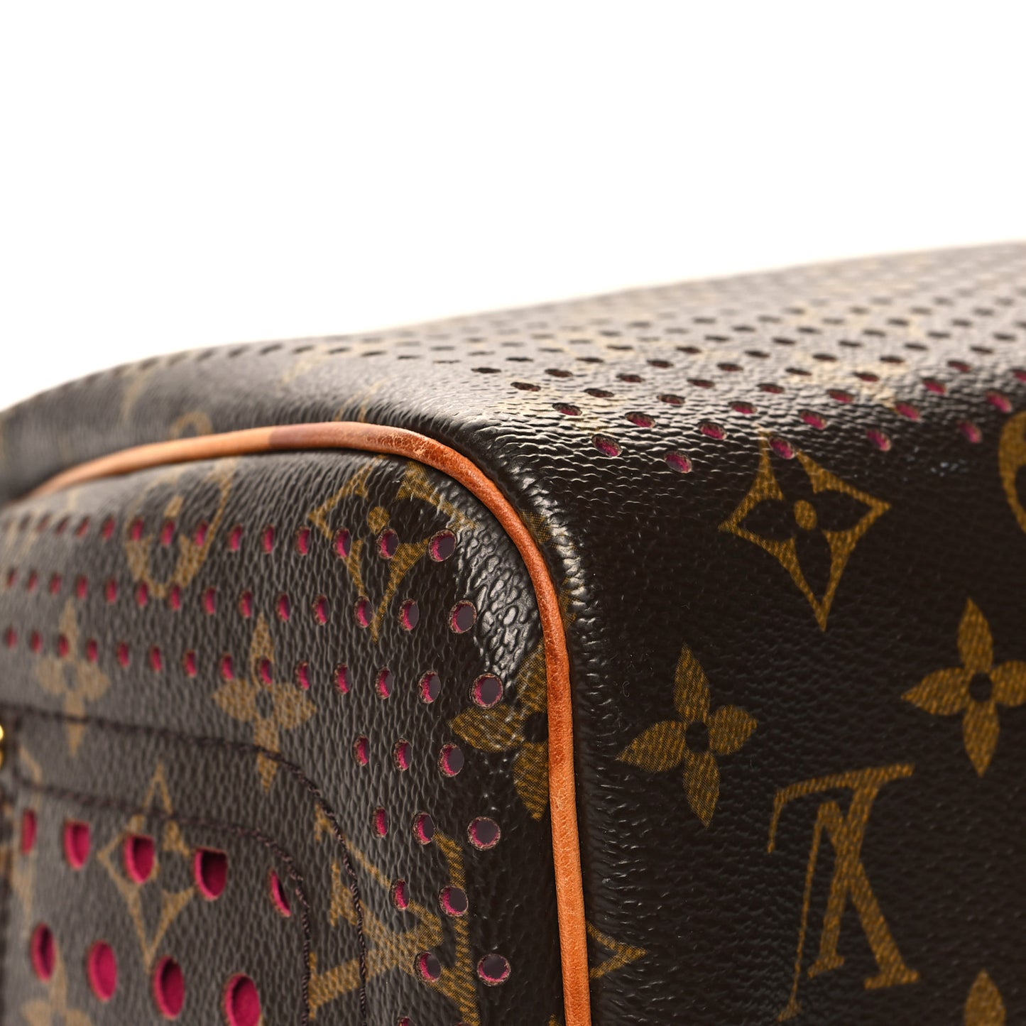Monogram Perforated Speedy 30 Fuchsia