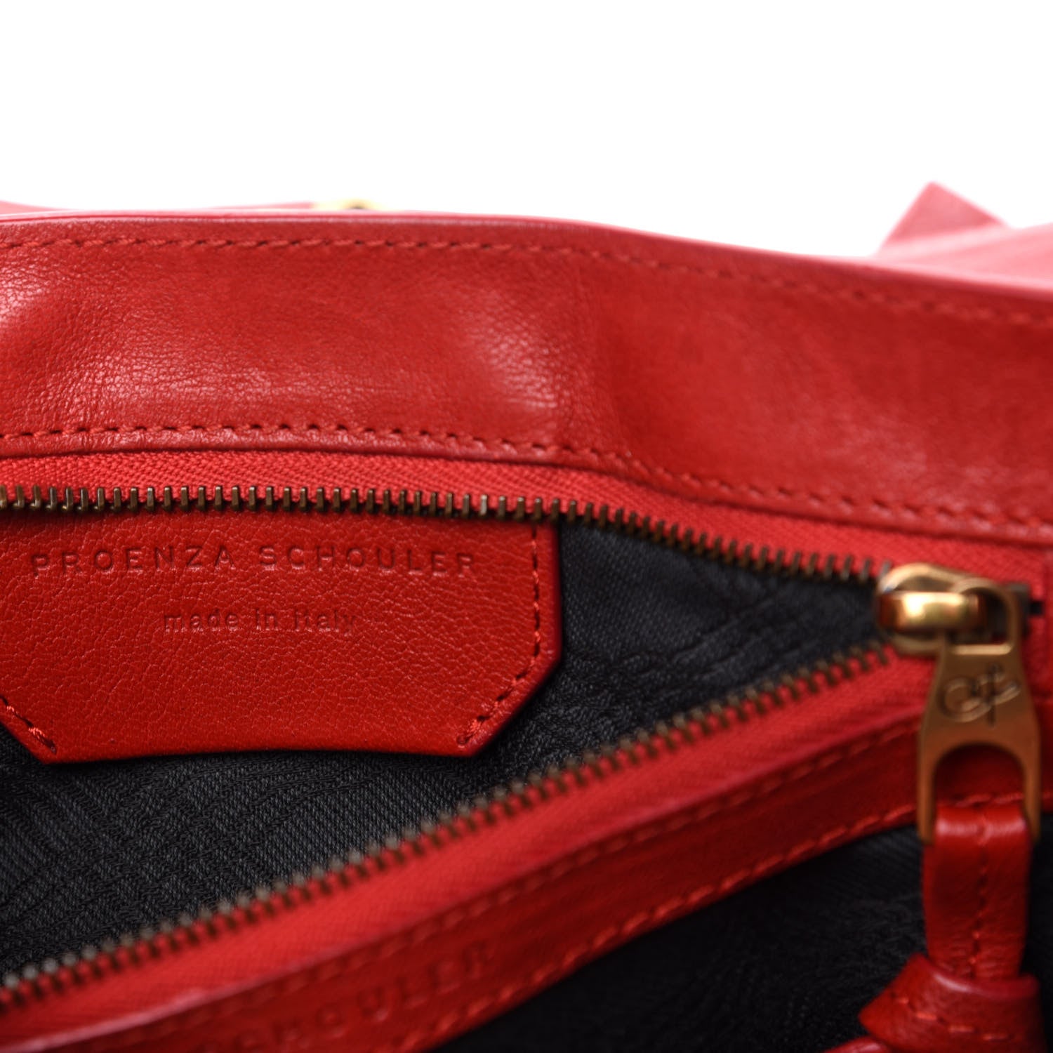Proenza Schouler Lambskin Medium PS1 Satchel Red 7 of 11