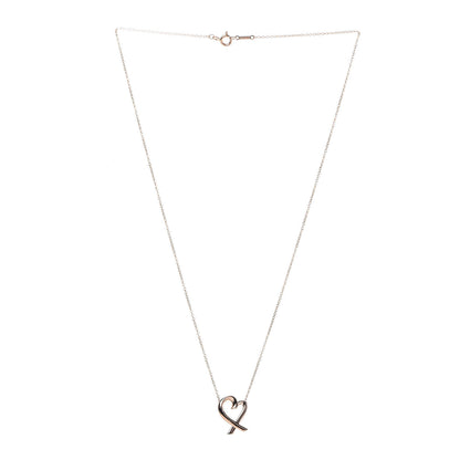 Tiffany 18K Rose Gold Mini Paloma Picasso Loving Heart Pendant Necklace 4 of 7