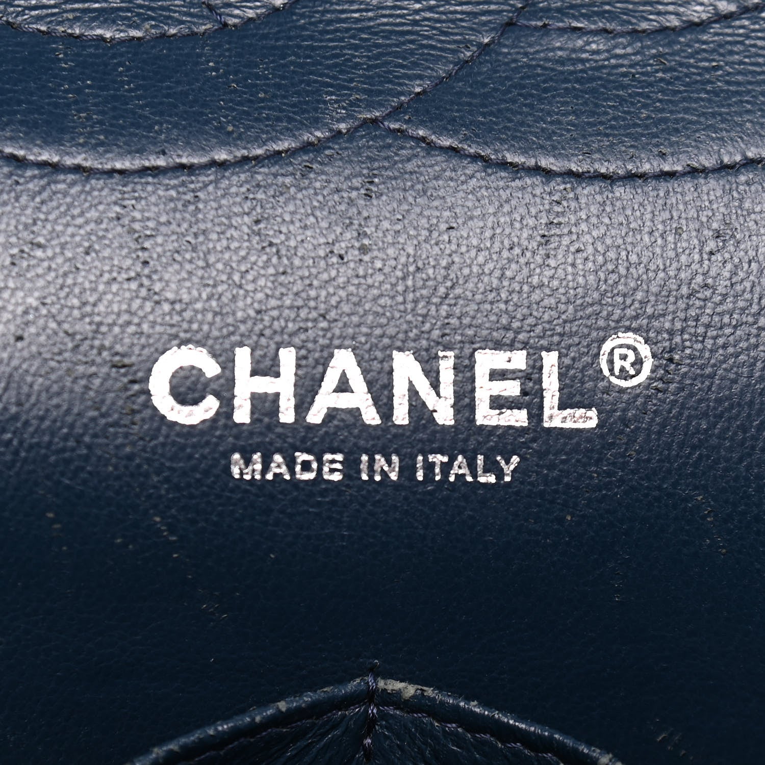Chanel Caviar Quilted Jumbo Double Flap Navy 6 of 15
