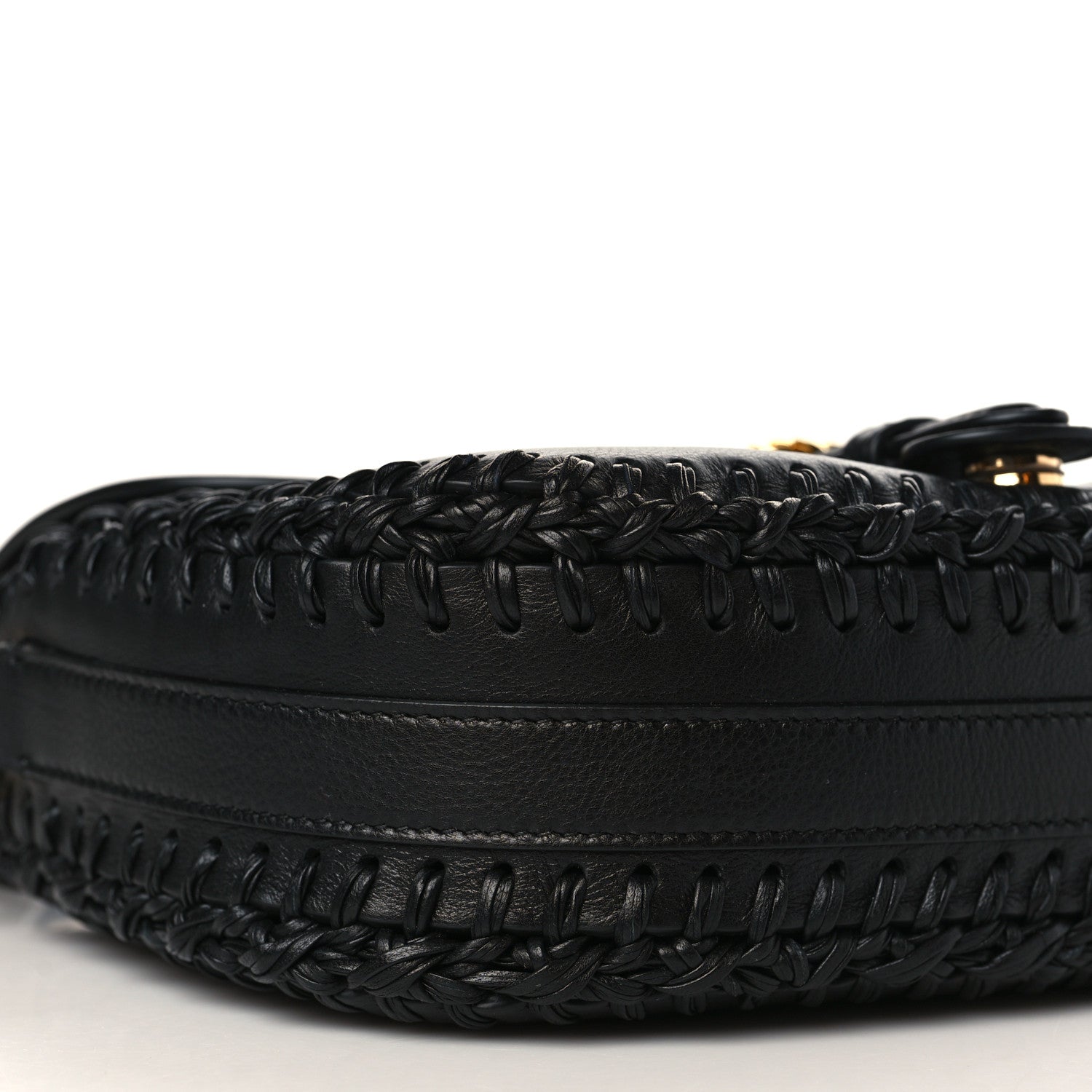 Christian Dior Grained Calfskin Medium Whipstitched Bobby Bag Black 7 of 9