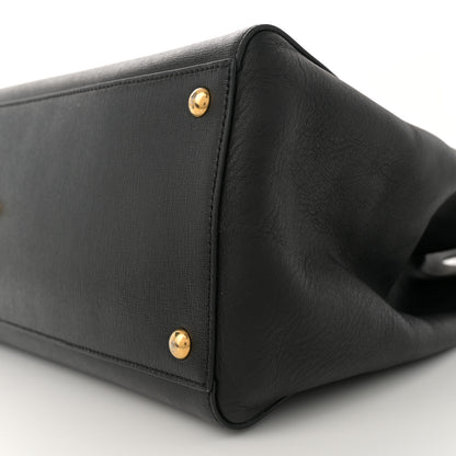 Fendi Vitello Elite Large 2Jours Tote Black 10 of 13