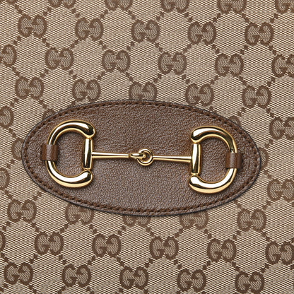 Gucci Monogram Horsebit 1955 Tote Bag Beige Brown Sugar 10 of 10