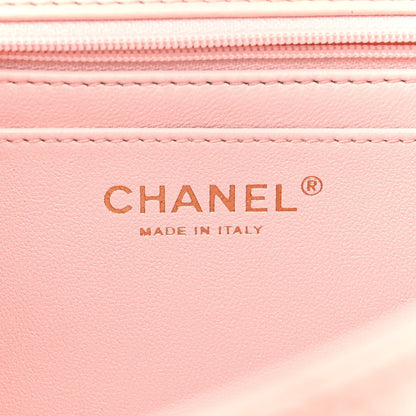 Chanel Lambskin Quilted Mini Top Handle Flap Pink 6 of 11