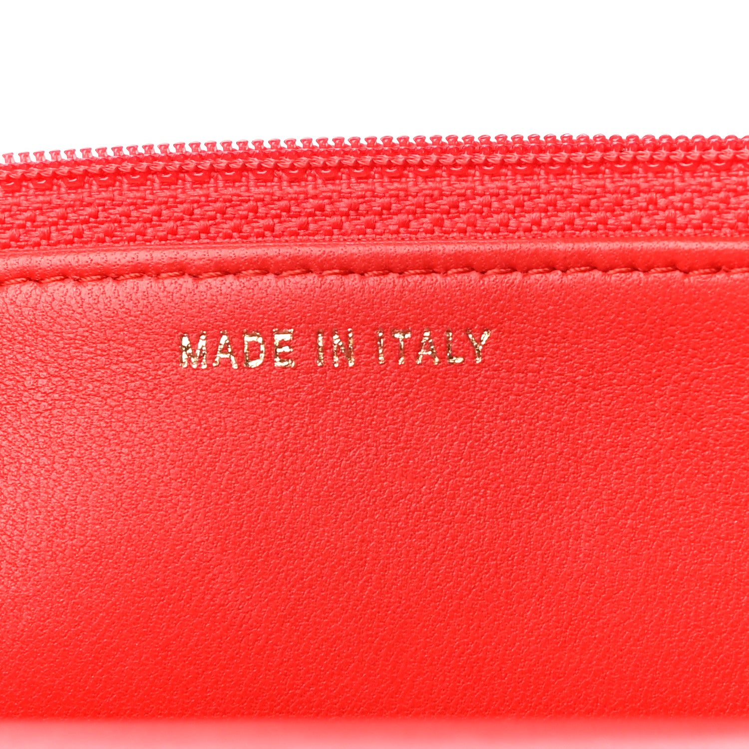 Chanel Lambskin Chevron Quilted Trendy CC Wallet On Chain WOC Red 7 of 22