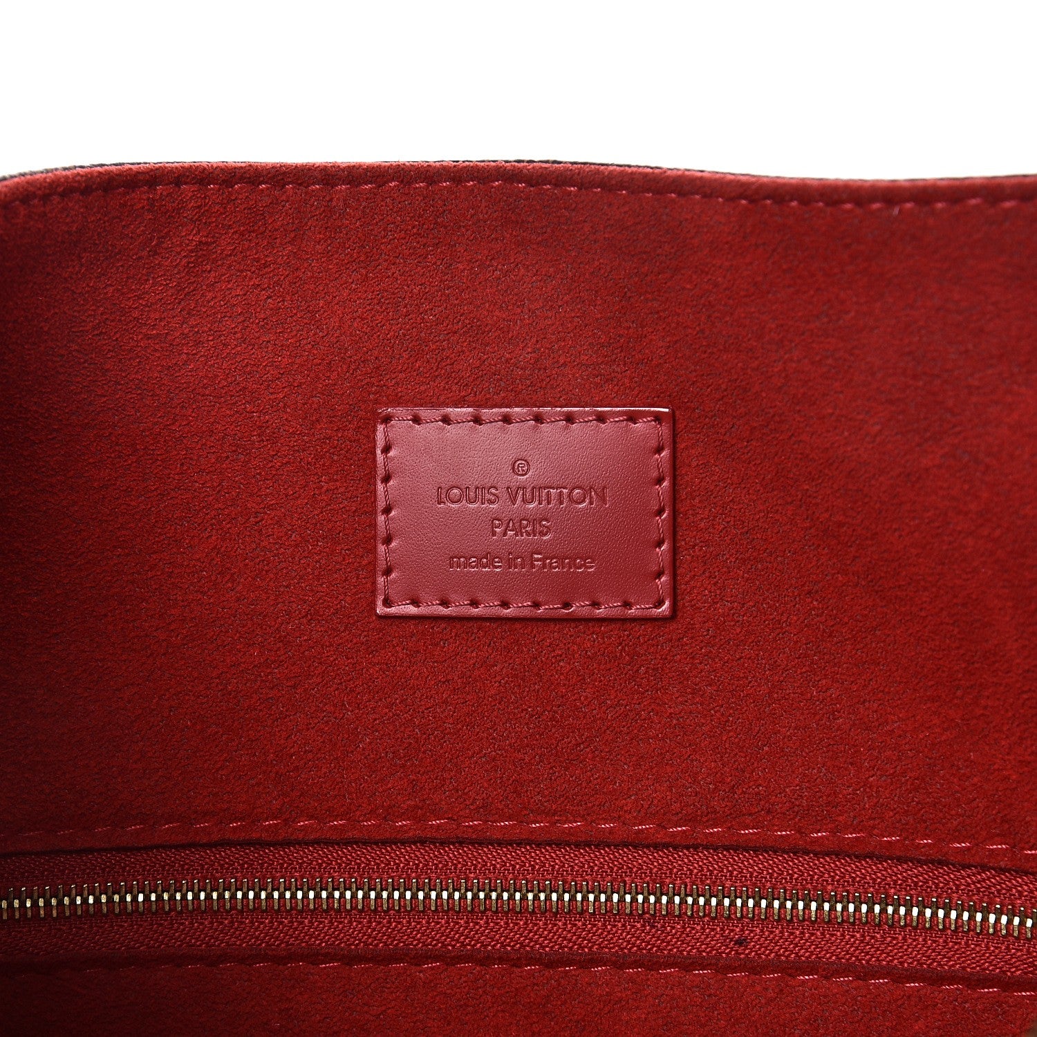Louis Vuitton Damier Ebene Caissa Hobo Cherry 6 of 10