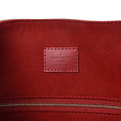 Louis Vuitton Damier Ebene Caissa Hobo Cherry 6 of 10