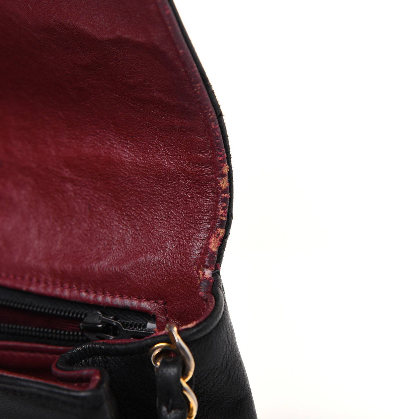 Lambskin Quilted Small Single Flap Black