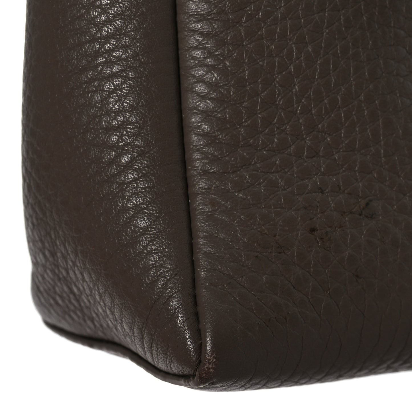 Grained Calfskin L19 Extra Pocket Pouch Warm Mastic