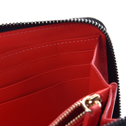 Christian Louboutin Patent Scarabe Spikes Panettone Zip Around Wallet Rose Digitale 12 of 14