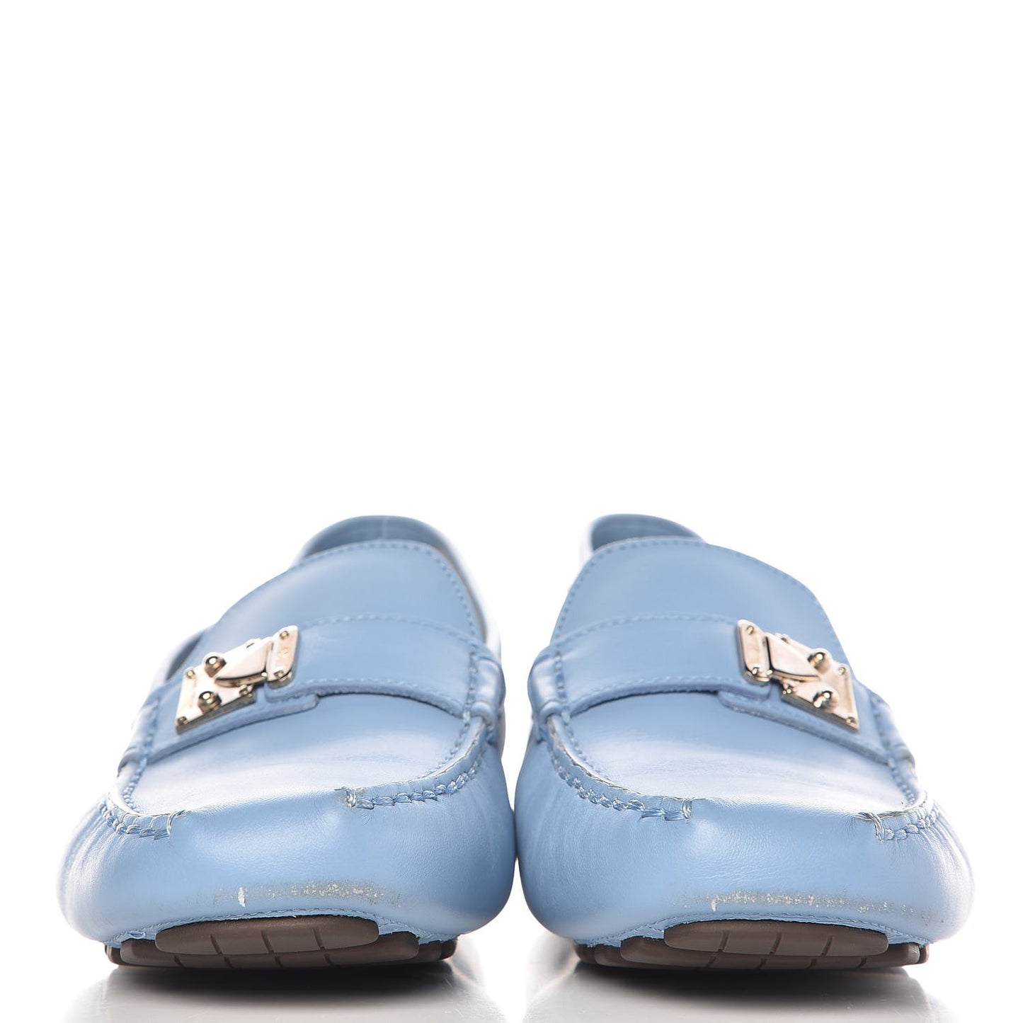 Calfskin Lombok Mocassin Loafers 38 Blue