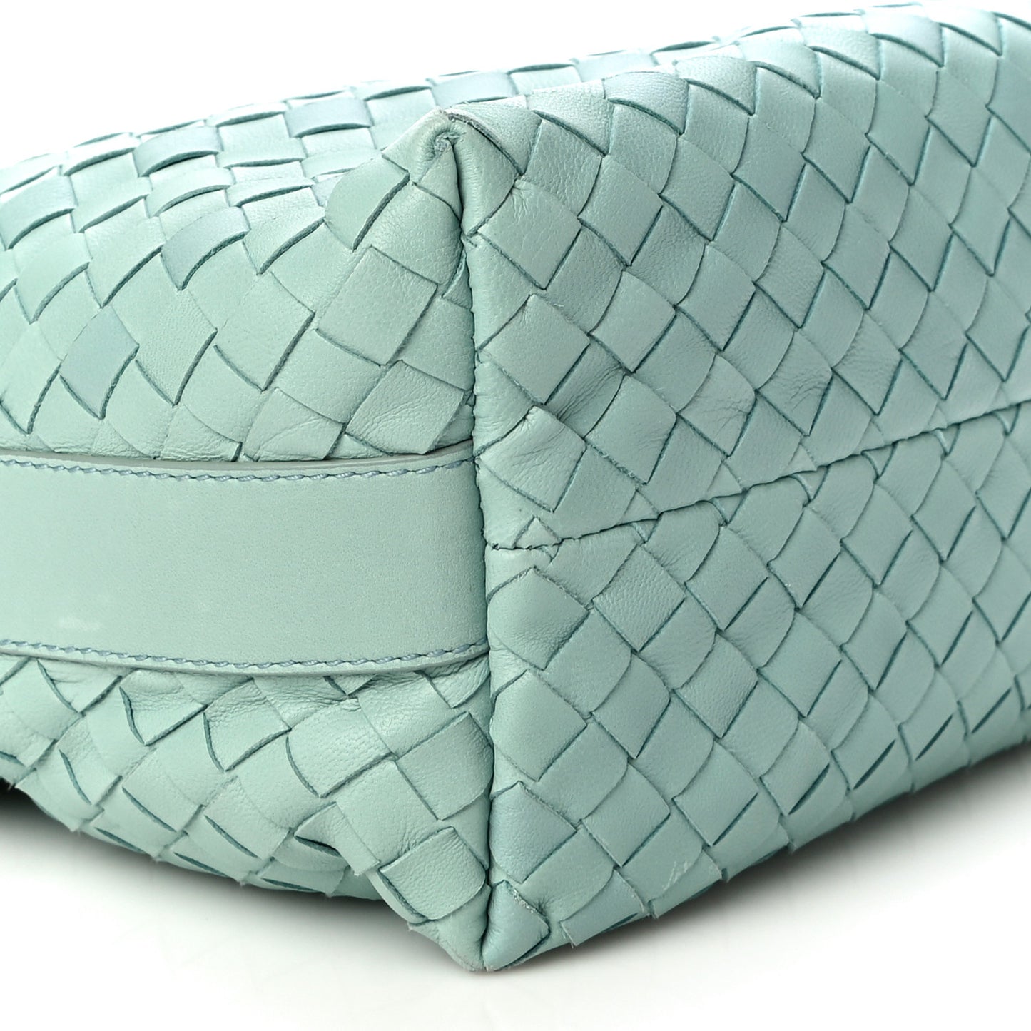 Nappa Intrecciato Large Cosmetic Case Green
